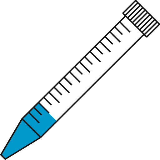  conical bottom Eppendorf tube closed - Flat clipart