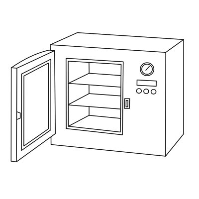 Laboratory Oven - open - PNG