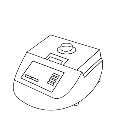 PCR thermocycler closed - Drawing