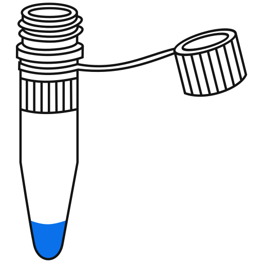  conical bottom Eppendorf tube closed - Clipart