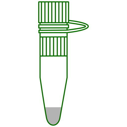  screw-conical bottom Eppendorf tube closed - Flat clipart