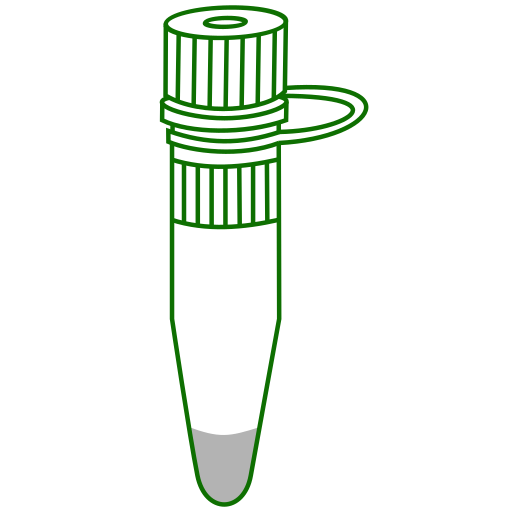  screw-conical bottom Eppendorf tube closed - Icon