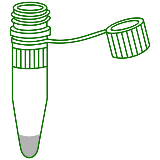  screw-conical bottom Eppendorf tube open -  Icon