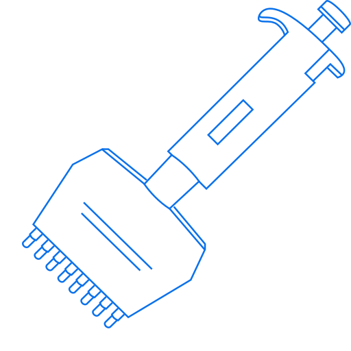Multichannel micropipette   - Lab Icons